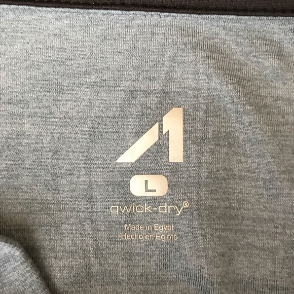 Al1ve Mens L Blue Polo Shirt Soft Short Sleeve Golf Quik- Dri - Picture 4 of 9